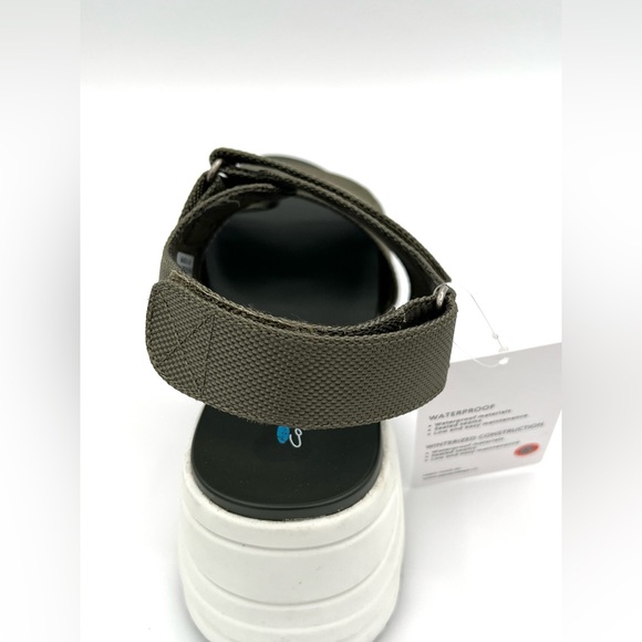 Aqua College Mara Slingback Sporty Wedge Olive Textile Women's Sandals Size 8.5M - Picture 12 of 12